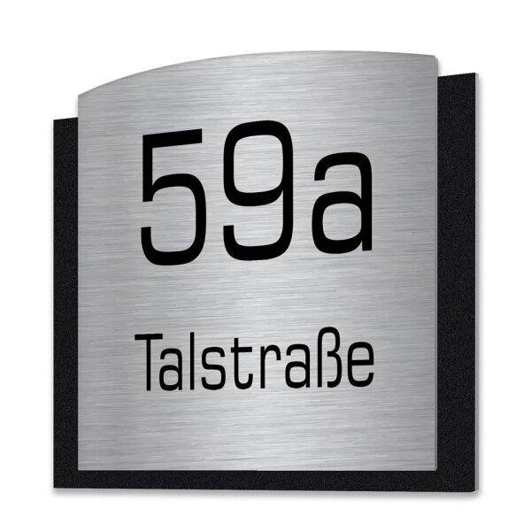 RAL 9005 schwarz / Edelstahl